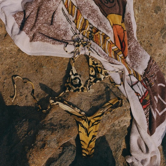 Indah Brown and Black Cheetah Print Bikini - Picture 4 of 5